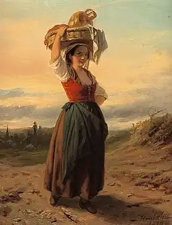 Beauté italienne dans un paysage ensoleillé.