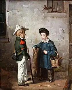 Le Petit lieutenant et le vendeur de poisson.