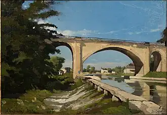 Pont ferroviaire sur la Briare (1888), Oklahoma, Tulsa, Philbrook Museum of Art.