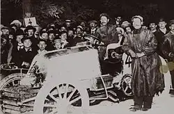 Henri Fournier victorieux du Paris-Berlin 1901.