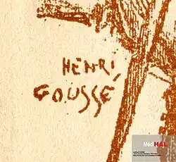signature de Henri Goussé