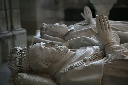 Gisant de Henri&nbsp;II et Catherine de Médicis dans la basilique Saint-Denis.