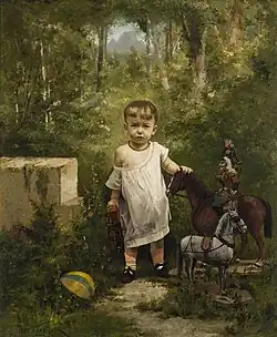 Portrait de Luciano Ferrez(vers 1885)Huile sur toile (65 cm x 54 cm)