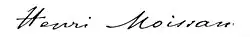 signature de Henri Moissan