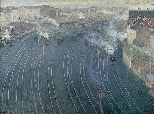 Vue de la gare du Luxembourg à Bruxelles (1903), Paris, musée d'Orsay.