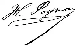 signature de Henri Pognon