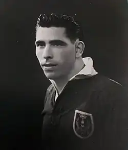 Photo-portrait de son ami et coéquipier Henri Riu