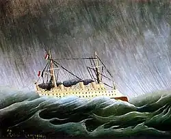 Le Navire dans la tempête, 1899