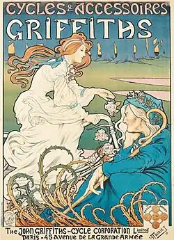 Affiche Griffiths, cycles accessoires (1898)