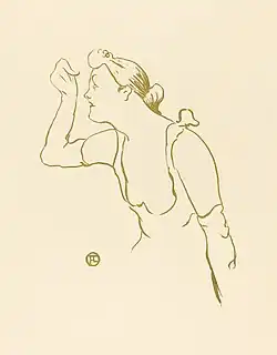 Paula Brebion. Le Café Concert (André Marty, 1893).