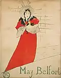 Affiche de Toulouse-Lautrec représentant May Belfort (1895).
