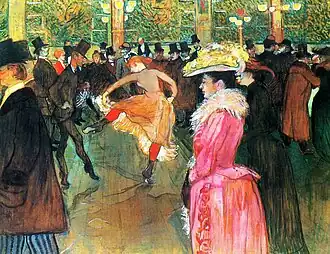 La Danse au Moulin-Rouge (1890), huile sur toile (100,5&nbsp;×&nbsp;150&nbsp;cm), Philadelphie, Philadelphia Museum of Art.