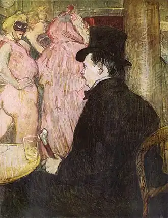 Maxime Dethomas, au Bal de l'Opéra (1896), huile sur toile (67,5&nbsp;×&nbsp;62,5&nbsp;cm), Washington, National Gallery of Art.