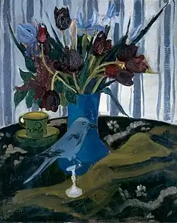 Nature morte. Fleurs dans un vase.