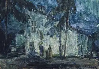 La maison natale de Jeanne d'Arc vue par Henry Ossawa Tanner en 1918.