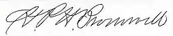 signature de Henry P. H. Bromwell