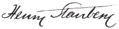 Signature de Henry Stanbery
