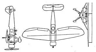 vue en plan de l’avion
