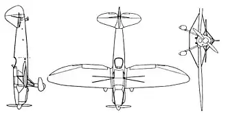 vue en plan de l’avion
