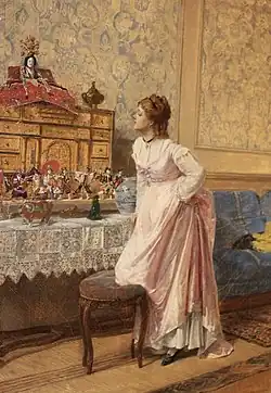 Ses poupées japonaises, huile sur toile, 1872 (Widener University Art Museum).