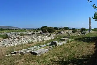 Le site de l'Héraion de Samos.