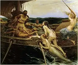 Herbert Draper, Ulysse et les Sirènes, 1909