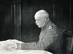 Hermann von Eichhorn, commandant de la 10e armée allemande puis du groupe d'armées von Eichhorn.