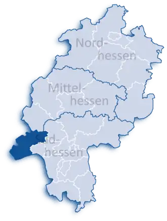 Localisation de Arrondissement de Rheingau-Taunus
