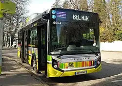 Heuliez bus Gx 137 elec, n°6004 sur la ligne 12 (Bel Air-Villeboeuf le Haut)