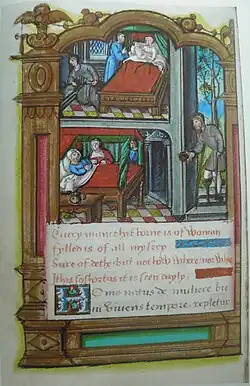 Scène de naissance et de mort, f.114v.
