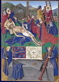 Miniature extraite des Heures d'Étienne Chevalier.