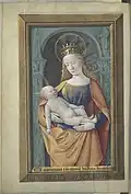 Vierge à l'Enfant, prière O Intemerata, f. 44 v