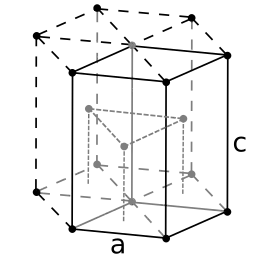 Structure cristalline hexagonale compacte double