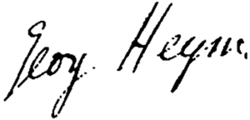 signature de Georg Heym