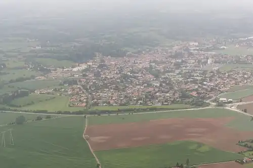 Vue aérienne du territoire d'Heyrieux
