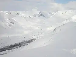 Massif des Khibiny en hiver.