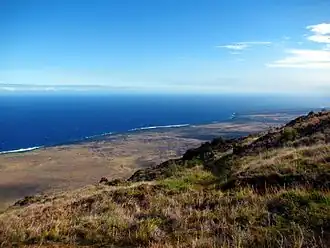 Paysage du versant méridional du Kīlauea.