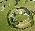 Hillfort de Old Salisbury âge du fer, 400 avant notre ère. Avec bancs et fossés autour de la colline.