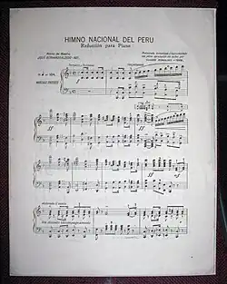 Image illustrative de l’article Hymne national du Pérou