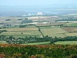 Vue aérienne de la centrale