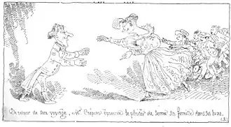 Première page de l'ouvrage de Rodolphe Töpffer Histoire de M. Crépin (1837).