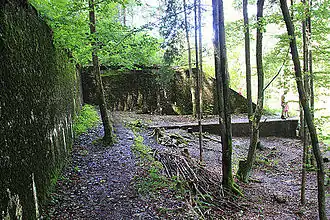 Restes du Berghof, dans les Alpes bavaroises.