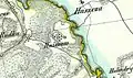 Hniszów sur la carte D. G. Reymann (environ moitié du XIXe&nbsp;siècle).