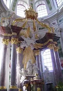 Maître-autel de l'église des Jésuites de Mannheim