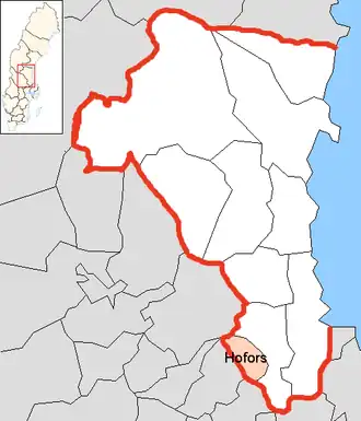 Localisation de Hofors