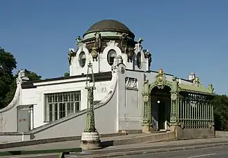 Otto Wagner, pavillon du musée de Vienne.