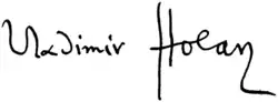 signature de Vladimír Holan