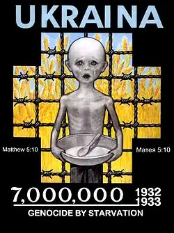 Poster sur l'Holodomor par Leonid Denysenko, 2009