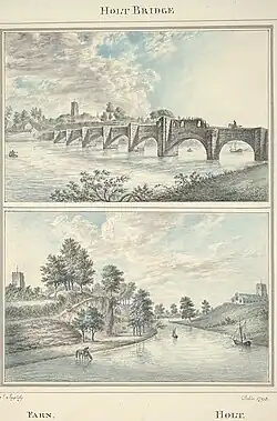 Le pont de Holt / Farndon, Holt, 1793.