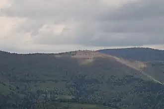 Le Holzruecken depuis la tête du Chat Sauvage à l'ouest.
